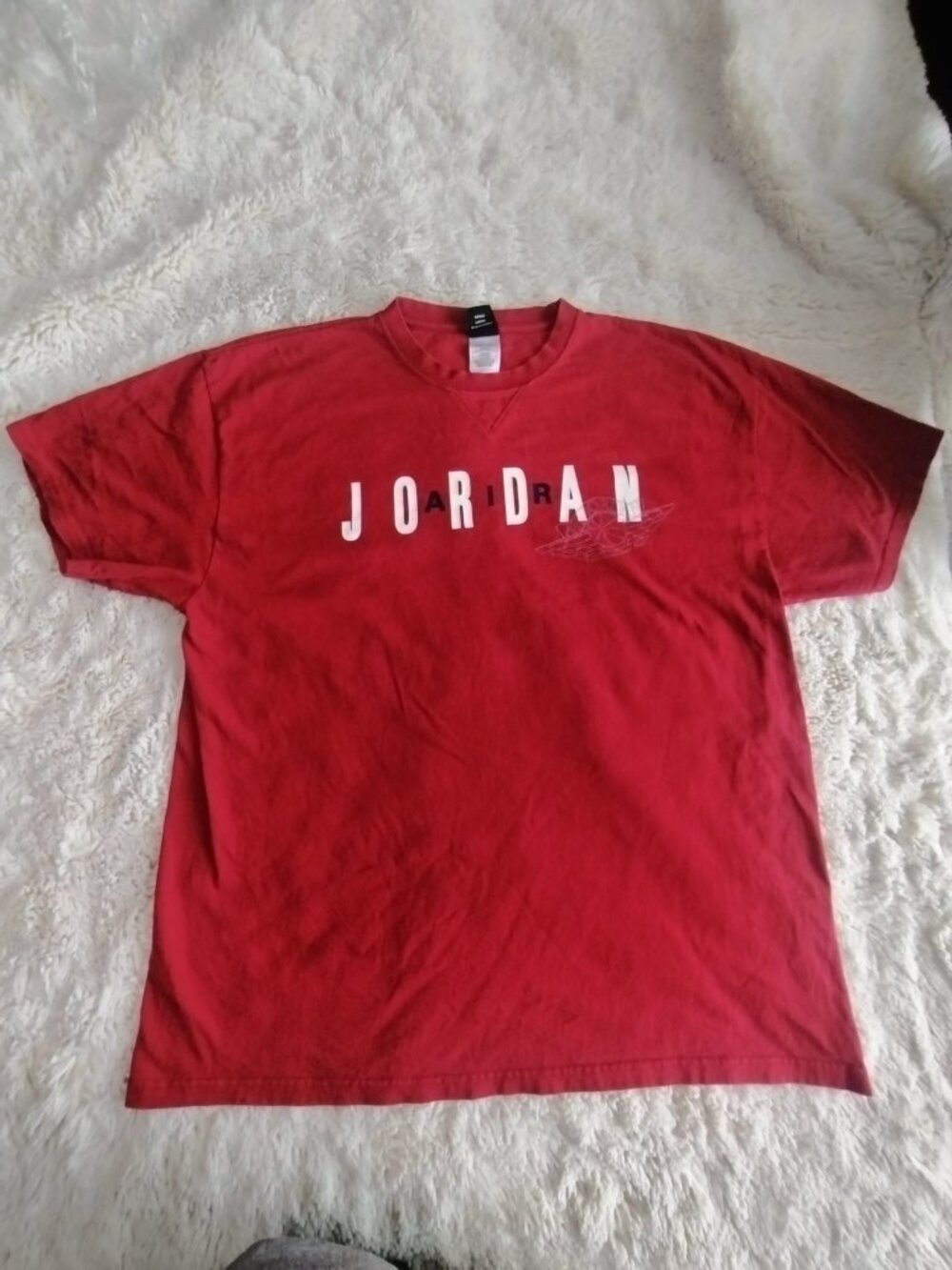 Vintage 90s Nike Air Jordan Spellout T-Shirt Made in Canada Size XL